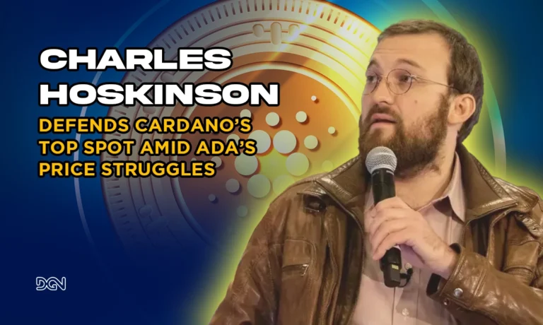 Charles Hoskinson Defends Cardano’s Top Spot Amid ADA’s Price Struggles