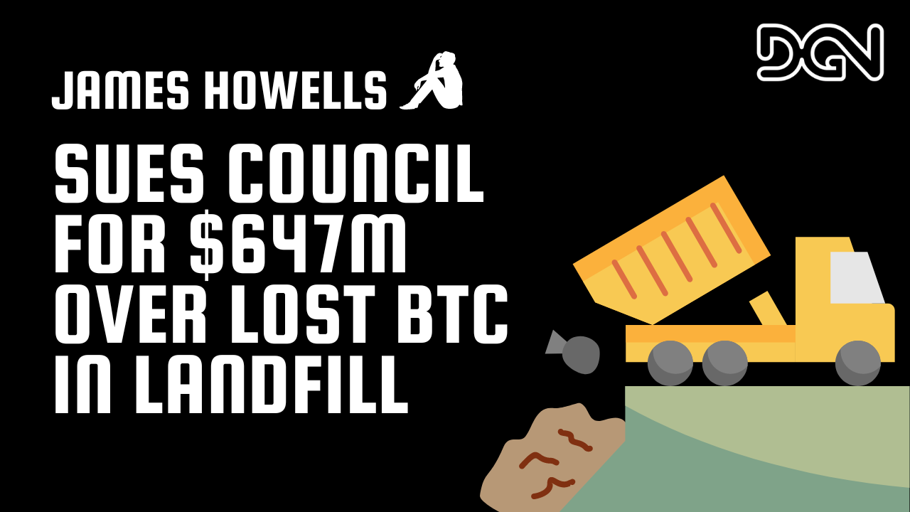 James Howells Sues Council for $647M for his lost landfill Bitcoin