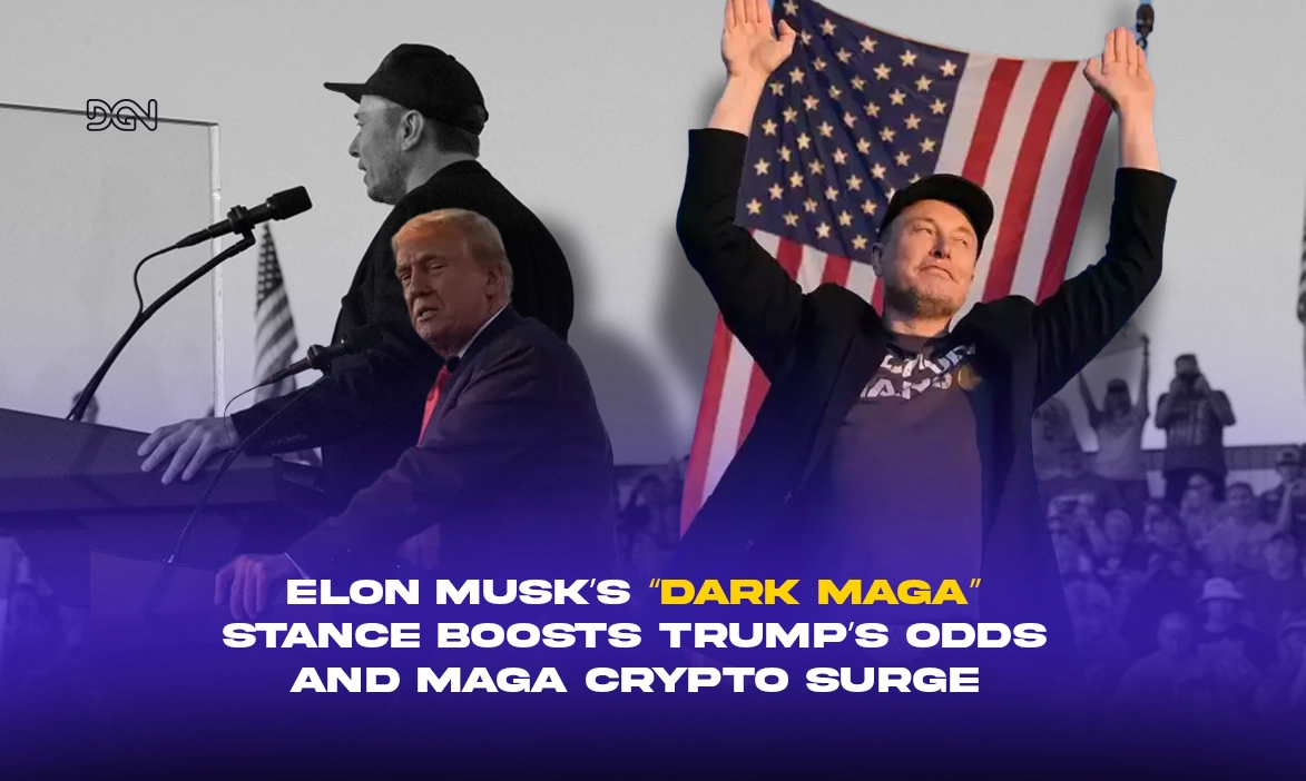 Elon Musk’s “Dark MAGA” Stance Boosts Trump’s Odds and MAGA Crypto Surge