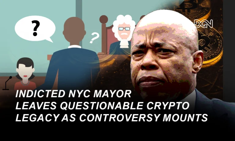 Indicted NYC Mayor Eric Adams’ Crypto Promises Under Scrutiny Amid Legal Troubles